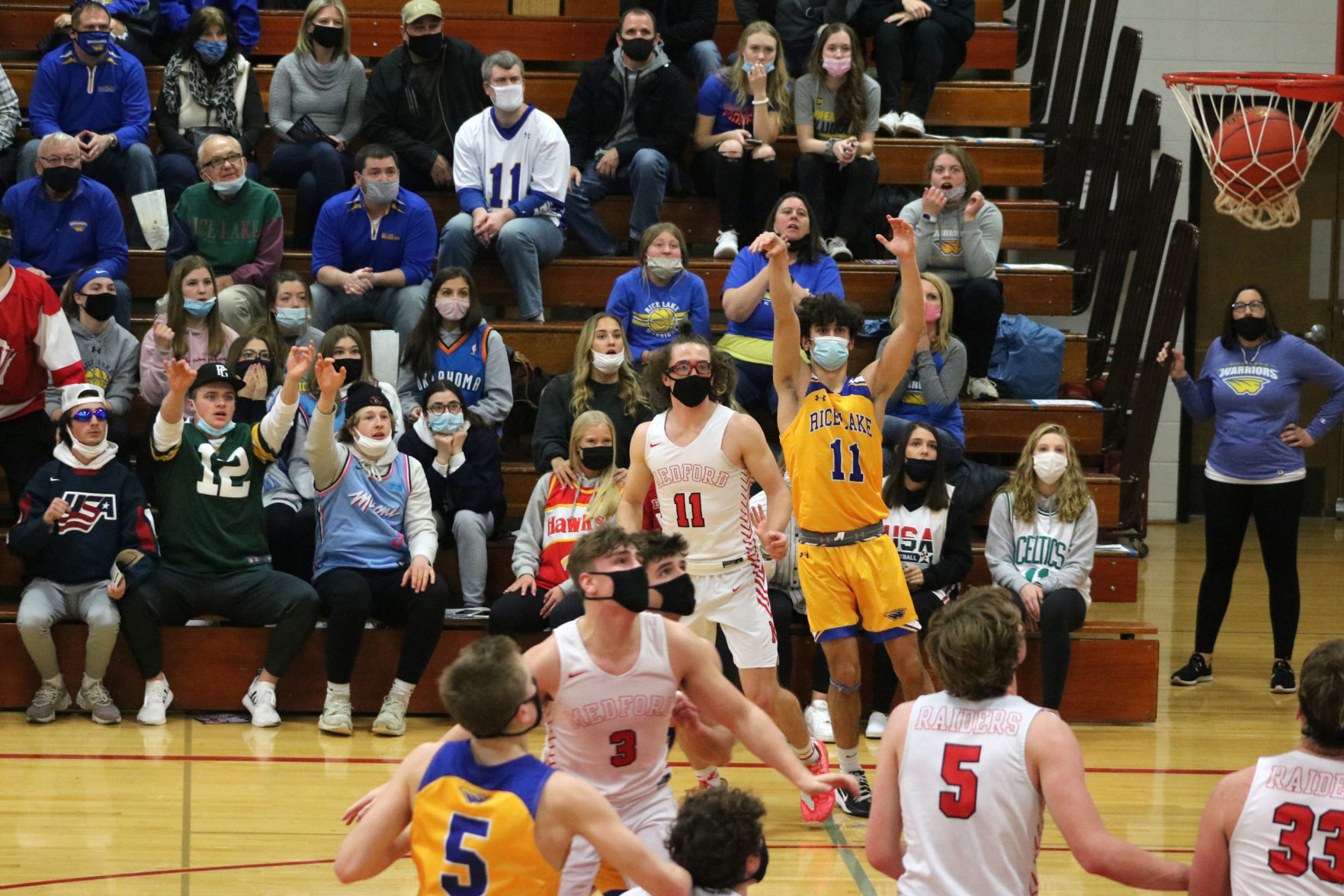 Rice Lake boys basketball at Medford 2-25-21